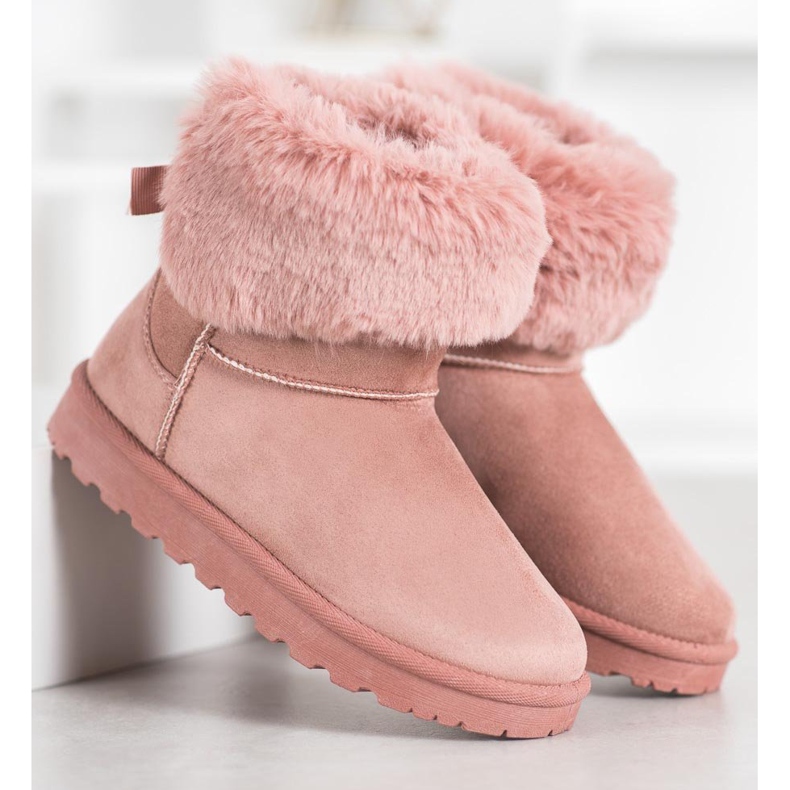 SHELOVET Mukluki With Fur pink 2