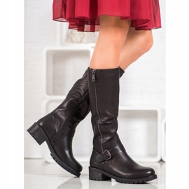 Sixth Sense Boots With Buckle black 1