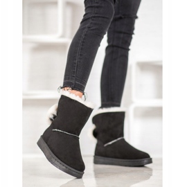 Bella Paris Snow Boots With Pompoms black 2