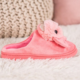 SHELOVET Slippers With Bow pink 2