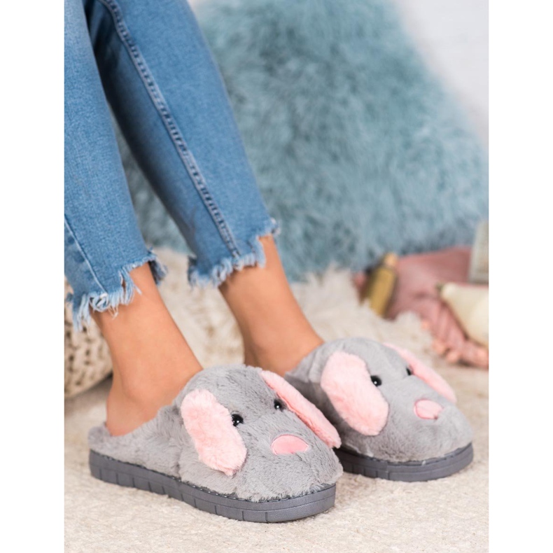 SHELOVET Dogs' slippers grey 1 SHELOVET Dogs' slippers grey 1