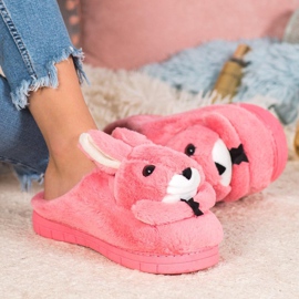 SHELOVET Rabbits slippers pink 2