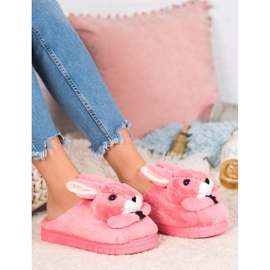 SHELOVET Rabbits slippers pink 1