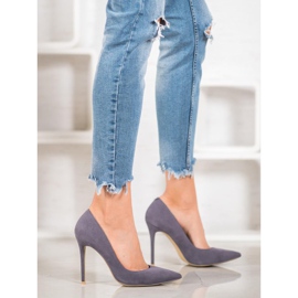 Vices Suede heels grey 1