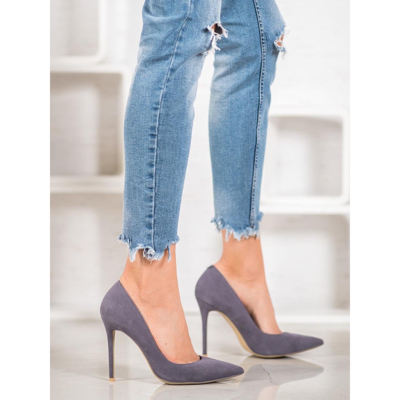 Vices Suede heels grey 1
