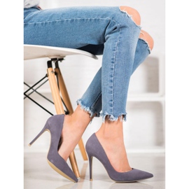 Vices Suede heels grey 2