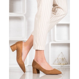 Fama Pumps On A Pillar brown 1