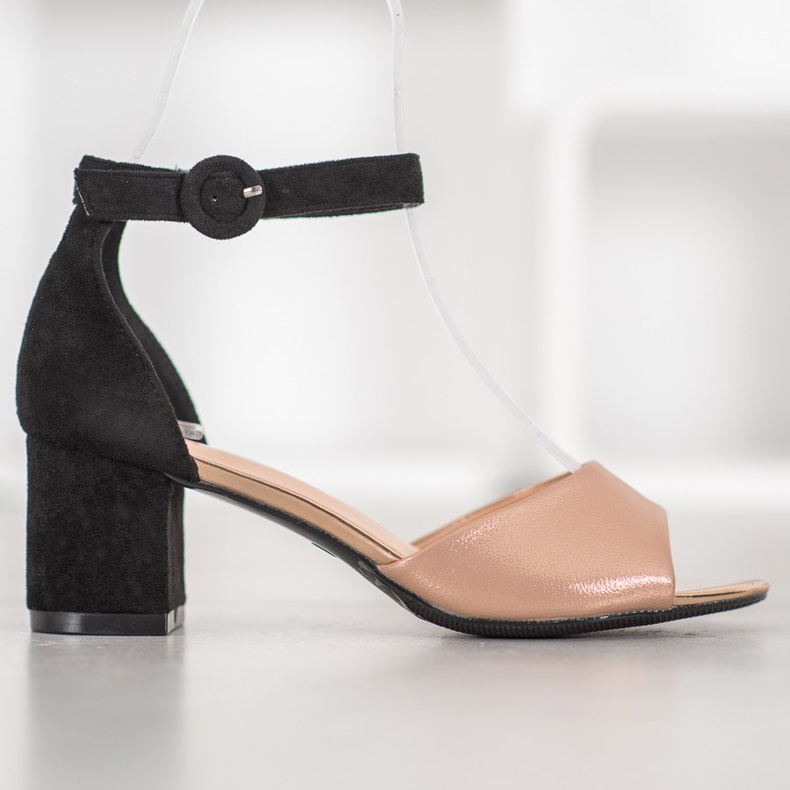 Fashionable VINCEZA pumps brown black 2