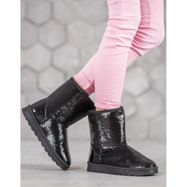 SHELOVET Mukluki With Sequins black 1