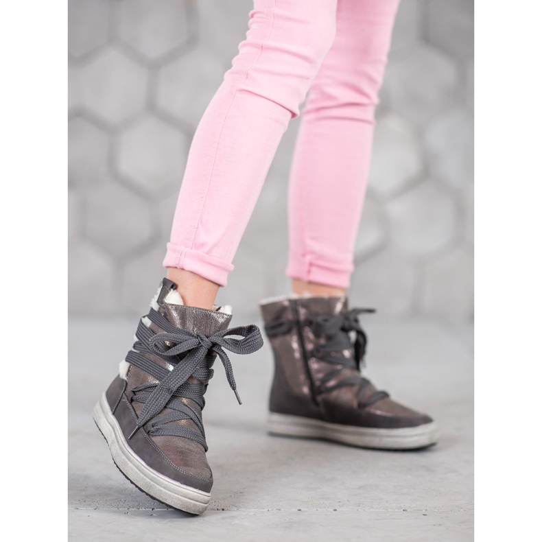 SDS Warm snow boots grey 1