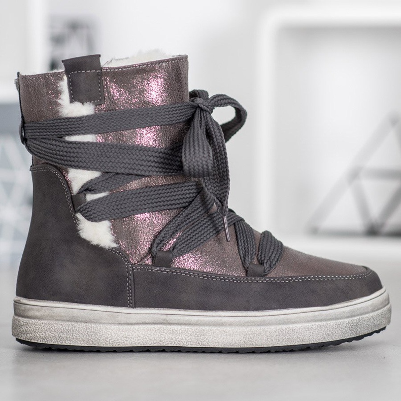 SDS Warm snow boots grey 2