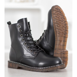 Kylie Stylish Trappers With Eco Leather black 1