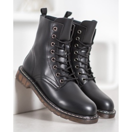 Kylie Stylish Trappers With Eco Leather black 2