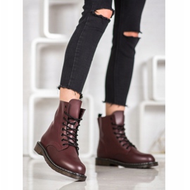 Kylie Stylish Trappers With Eco Leather red 2