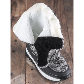 SHELOVET Snow boots for winter black 1