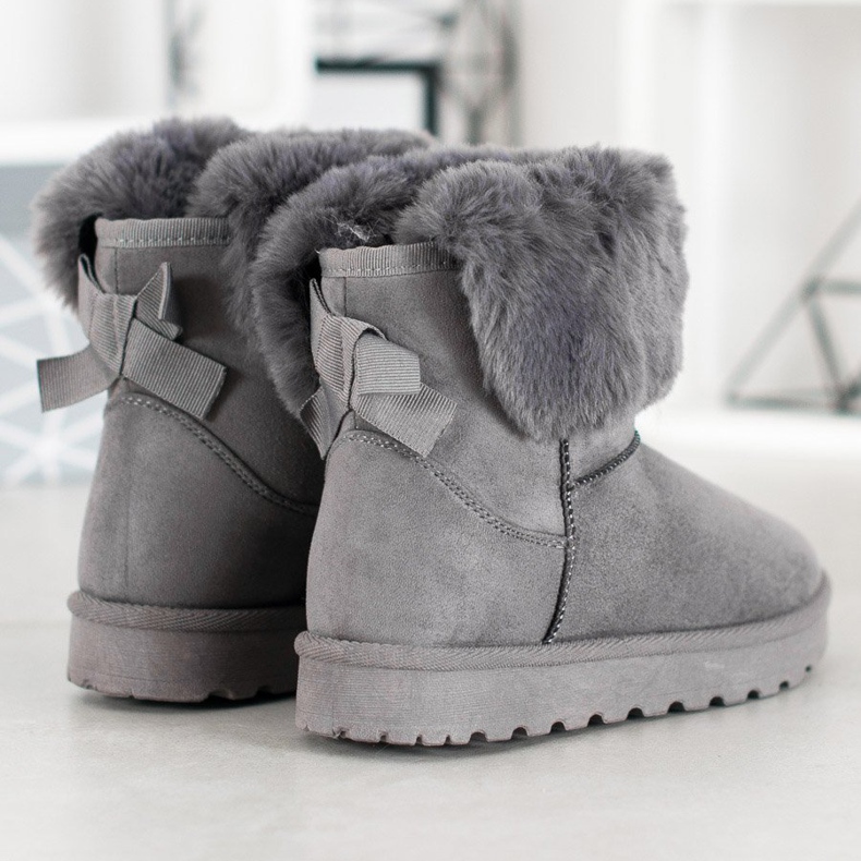 SHELOVET Mukluki With Fur grey 1