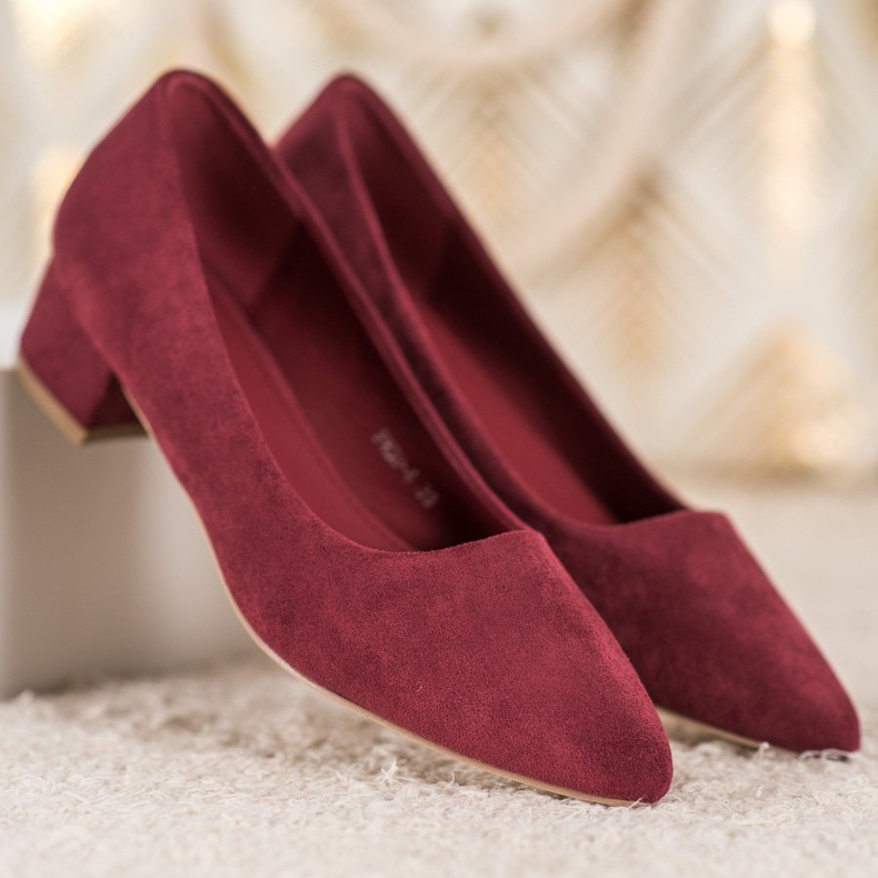 SHELOVET Flat Heel Pumps red 2