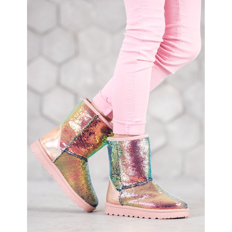 SHELOVET Mukluki With Sequins multicolored 1