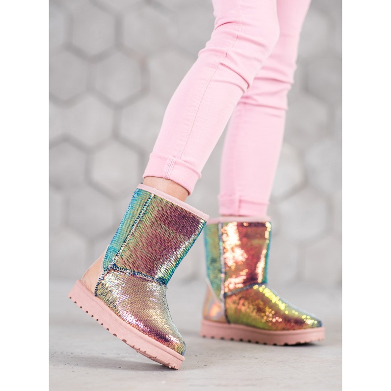 SHELOVET Mukluki With Sequins multicolored 2