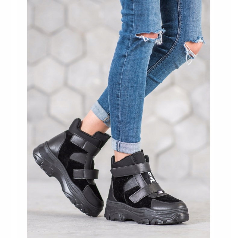 Bona Black Fashion Booties 2