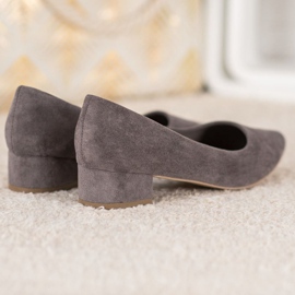 SHELOVET Flat Heel Pumps grey 1