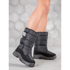 SHELOVET Warm Snow Boots With Velcro black 1