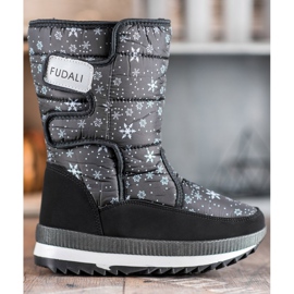SHELOVET Velcro snow boots black 2