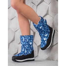 SHELOVET Snow Boots With Application blue 1