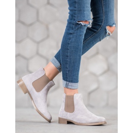 Sergio Leone Gray Chelsea boots grey 1