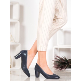 Sergio Leone Comfortable Navy Blue Pumps 1 Sergio Leone Comfortable Navy Blue Pumps 1