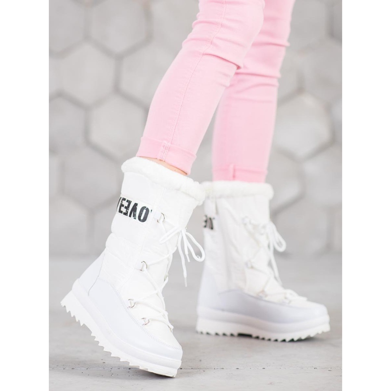 SHELOVET Love snow boots white 2