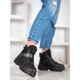 Bona Black Fashion Booties 1