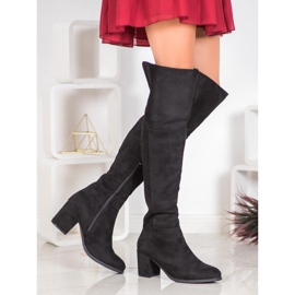 Clowse Suede boots black 1