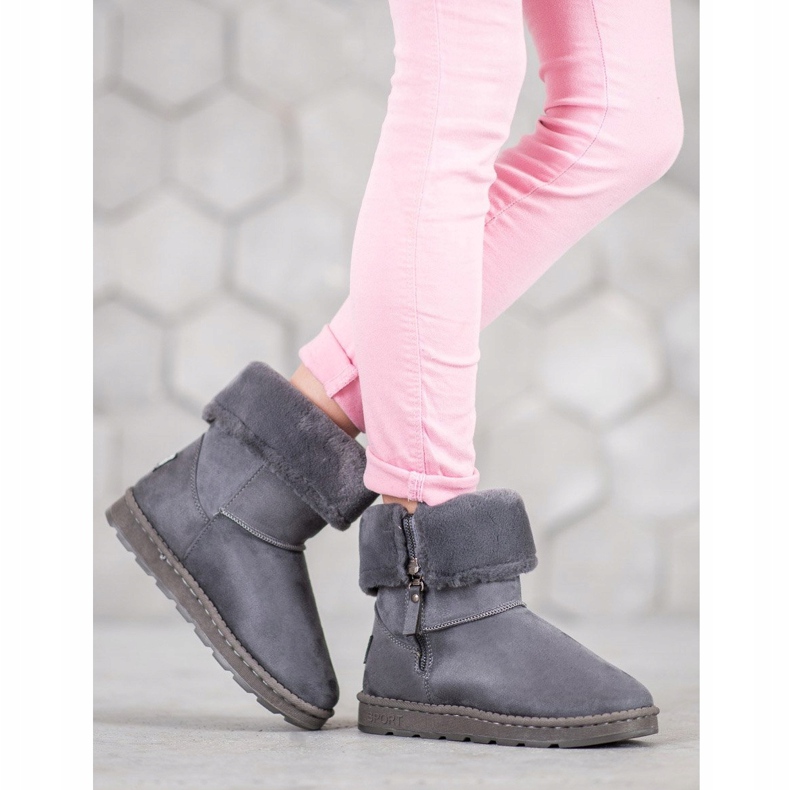 Bona Mukluki With Roll Up Shank grey 1