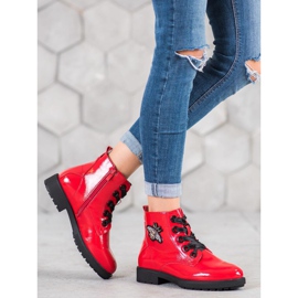 Sergio Leone Boots With Application red 1