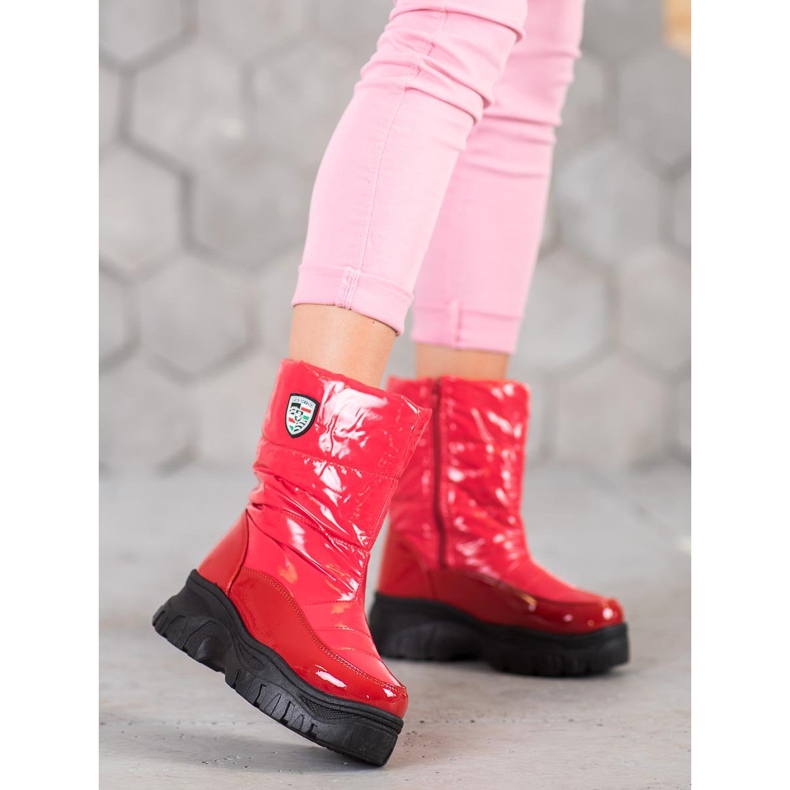 SHELOVET Warm winter boots red 2