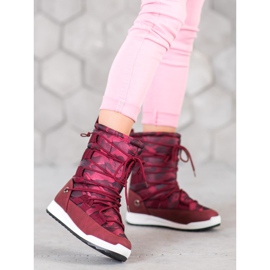 Small Swan Moro snow boots red 2