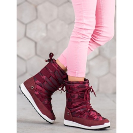 Small Swan Moro snow boots red 1