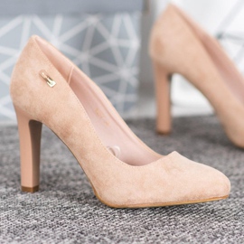 Sergio Leone Fashionable pumps brown 1