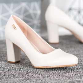 Sergio Leone Comfortable pumps on a pillar brown 1 Sergio Leone Comfortable pumps on a pillar brown 1