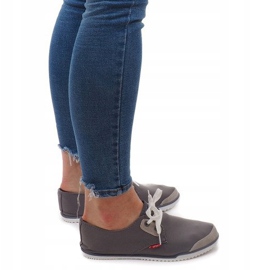 Lycra CC8518 Gray Lace-Up Sneakers grey 1