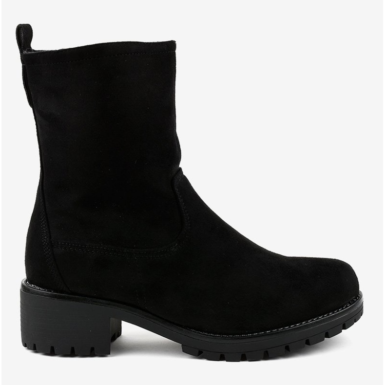 Black suede high boots 8B905 2