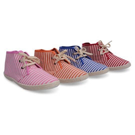 Boots Straw Sole Sneakers 2607 Red 1