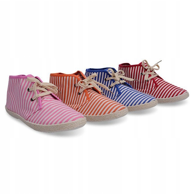 Boots Straw Sole Sneakers 2607 Blue brown 1