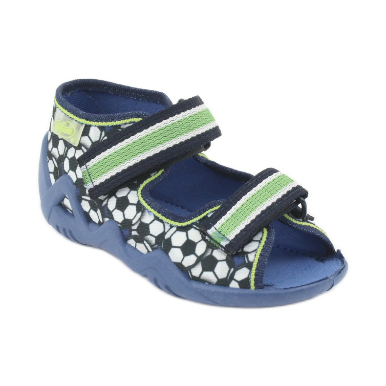 Befado green children's shoes 250P078 white navy blue 2