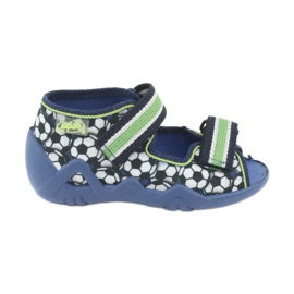 Befado green children's shoes 250P078 white navy blue 1