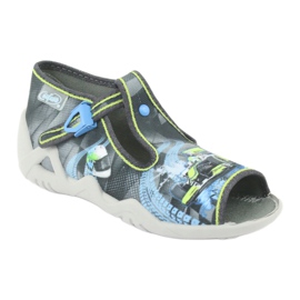 Befado children's shoes 217P102 blue grey green 1 Befado children's shoes 217P102 blue grey green 1
