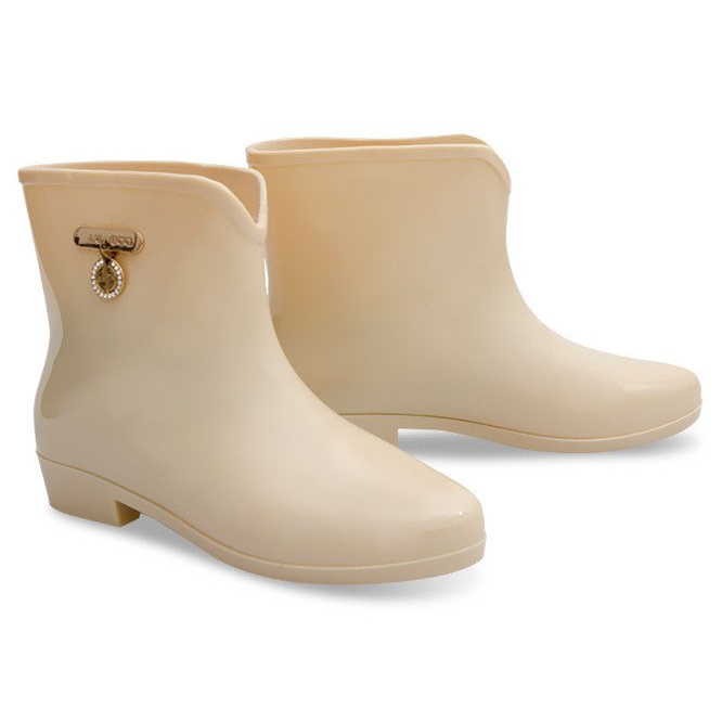 Wellington boots with bow BL01 Beige 1