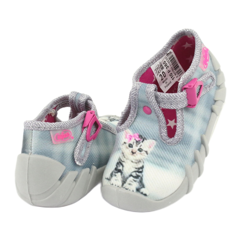 Befado kitten children's shoes 110P365 pink grey 3 Befado kitten children's shoes 110P365 pink grey 3