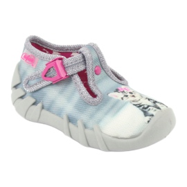 Befado kitten children's shoes 110P365 pink grey 1 Befado kitten children's shoes 110P365 pink grey 1